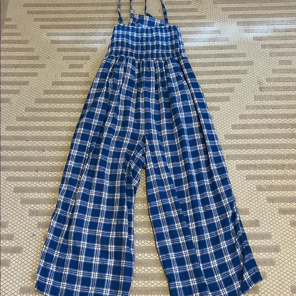 Old navy linen blend cropped jumpsuit - Picture 4 of 8